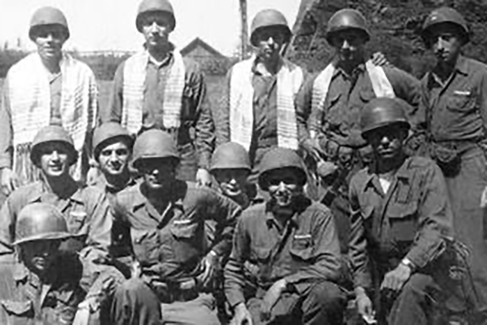 Photo of a group of war veterans